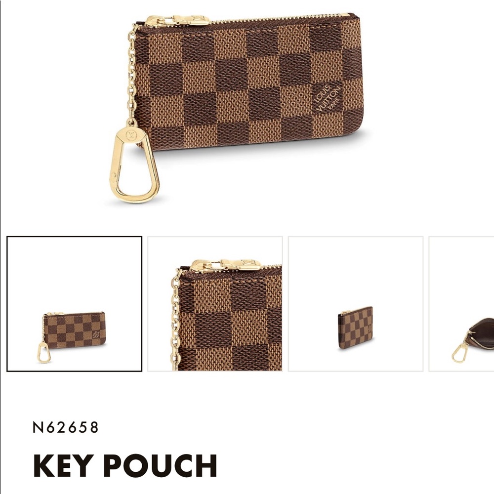 Louis Vuitton Cles Key Pouch in Damier Ebene